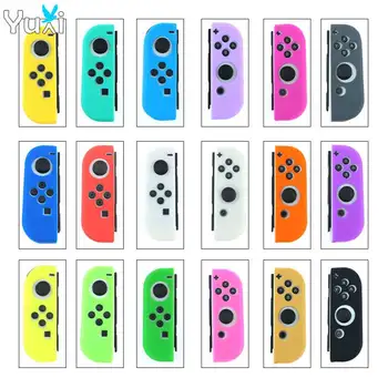 

YuXi Soft Silicone Case For Nintend Switch Protective Skin Cover for NS Joy Con Game Controller Accessories