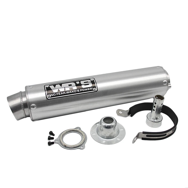 ZSDTRP Motorcycle Exhaust Pipe For WRS Universal Exhaust Muffler for CB400 CBR250 CBR29 ZXR XJR400 VFR400 FZR400 Pit Bike
