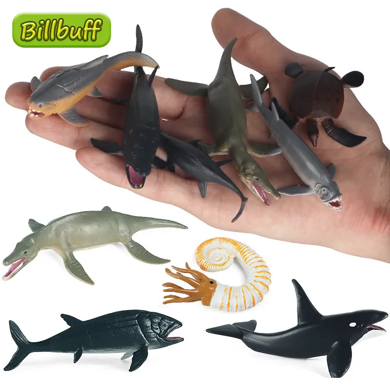 6pcs Simulation Marine Life Animal Mini Prehistoric Fish Trilobite