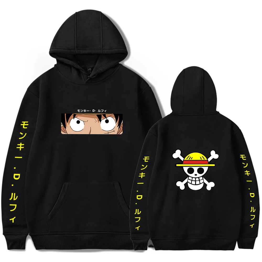 21 Fashion Trendy Hooded One Piece Hoodie Men S Sweatshirt Kids Monkey D Luffy Women S Pullover Tops Anime Kawaii Printing Hoodies Sweatshirts Aliexpress