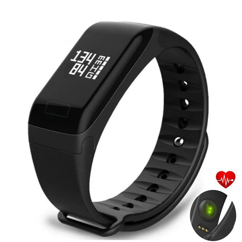 

5pcs/lot F1 Smart Bracelet Podometer Heart Rate Sleep Monitor Blood Pressure IP67 Waterproof