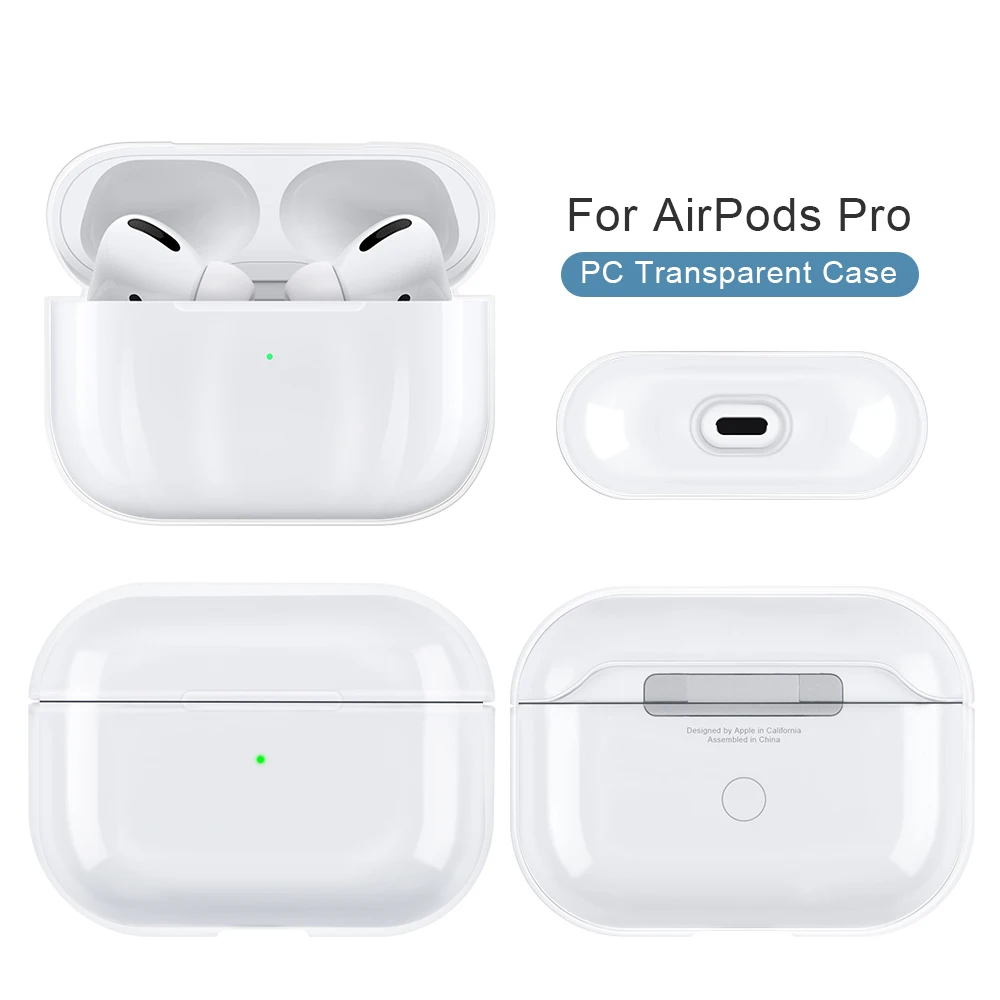 Прозрачный чехол для AirPods Pro s защитный беспроводных наушников Bluetooth Airpods