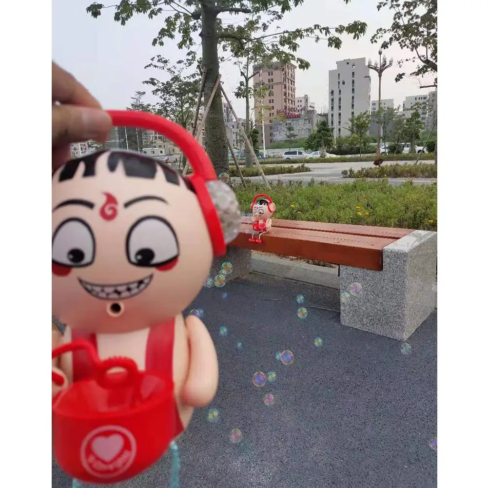 GloryStar Children Kids Lovely Cartoon Electric Music Blowing Bubble Machine Bathroom Toy Gift 5