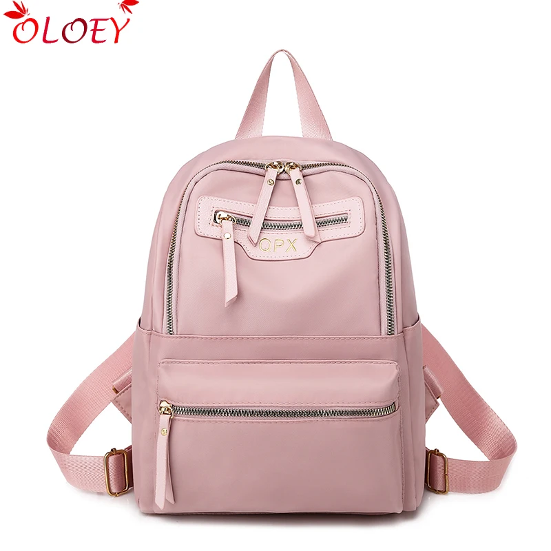 

Backpack for women 2019 fashion Simple Oxford fabric same backpack school bag for young students travel bag solid color backpack