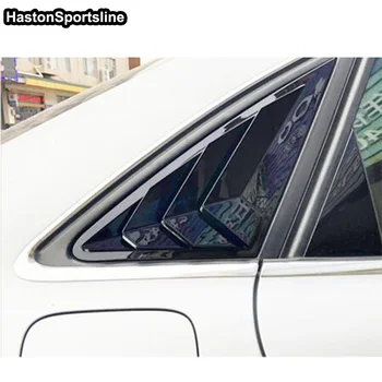 

A4 Side Window Triangle Shutters decoration Air intake Trims Vent Louvers Scoop Cover for Audi A4 4door 2008-2015