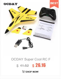 OCDAY супер крутой RC бой с фиксированным крылом RC Дрон FX-820 2,4G пульт дистанционного управления летательный аппарат модель вертолета на ДУ Дрон Квадрокоптер hi