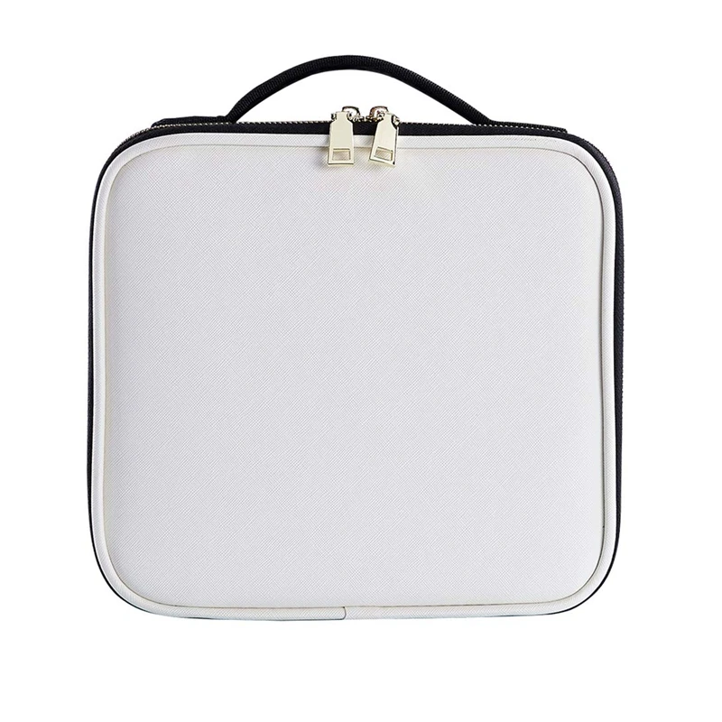 

Travel Makeup Train Case, Portable Travel Makeup Bag, 10 Inch Cosmetic Case Organizer with Adjustable Compartments