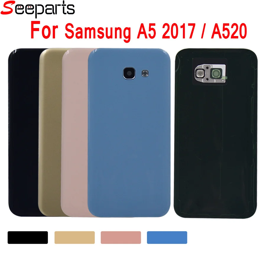 Крышка батарейного отсека для Samsung Galaxy A5 2017 чехол A520 запасные части | Мобильные