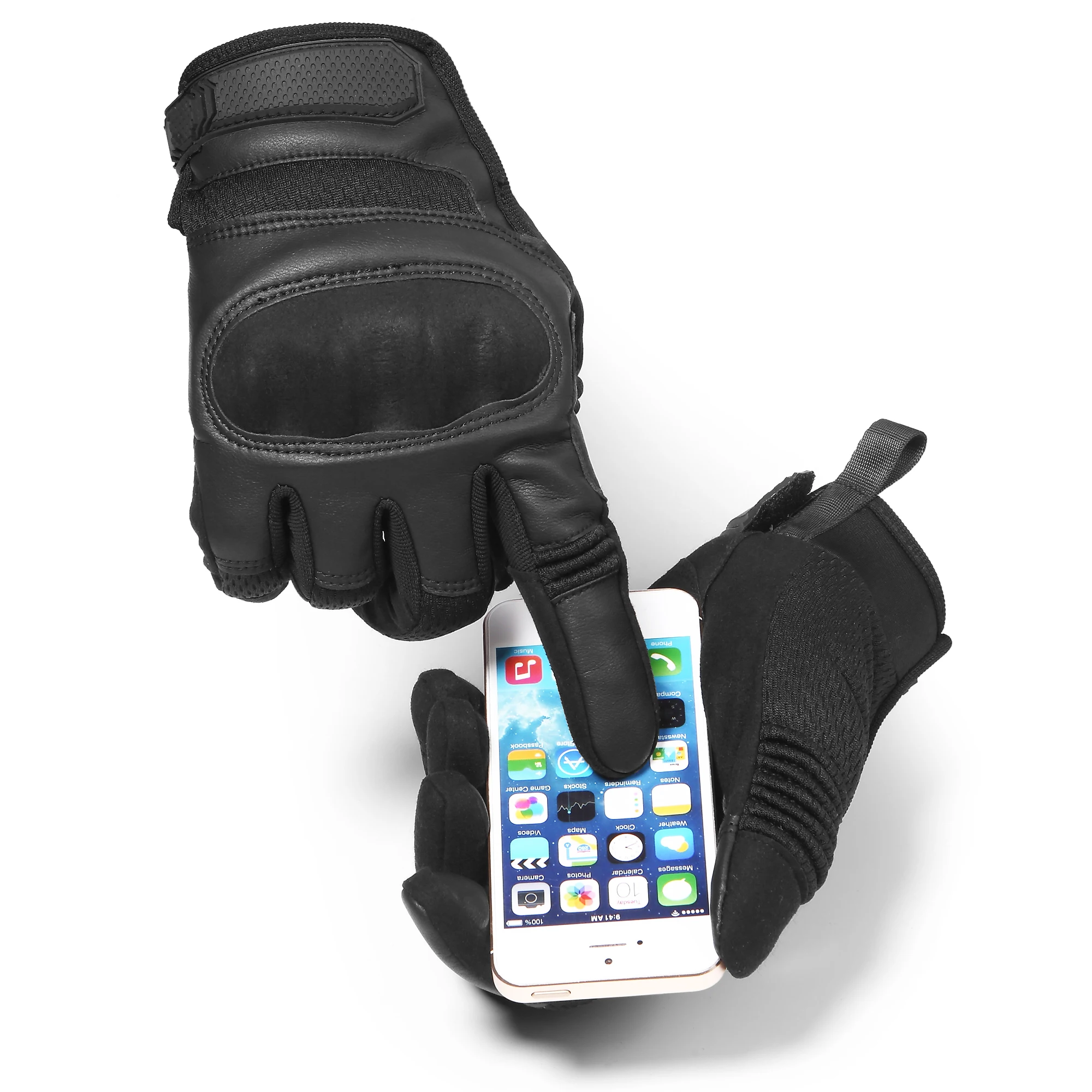 Дешево Сенсорный Экран Мотоциклетные Перчатки Мото Мотоцикл PU перчатки для мотокросса Защитное Снаряжение Жесткий Костяк Байкер Полный Перчатки ...