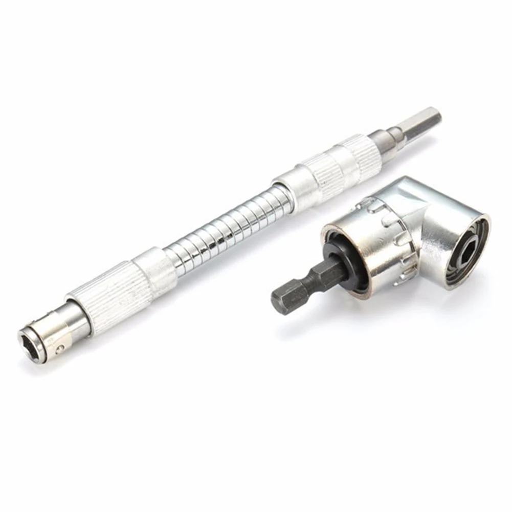 

1/4 Inch Hex Shank Drill Bit Angle Driver With Flexible Screwdriver Extension Bit Holder