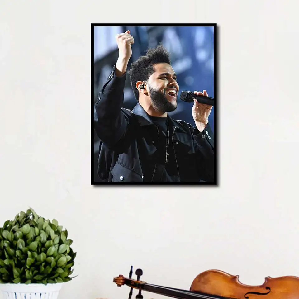 Плакат Weeknd Настенная картина с принтом музыкальной певицы декор для гостиной и