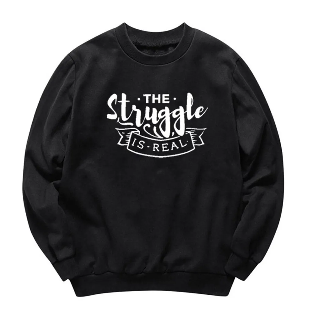 Autumn Women Oversize Sweatshirt Winter Letter Printing O Neck Long Sleeve Pullover Sweatshirt Ladies Hoodie Sudadera Mujer