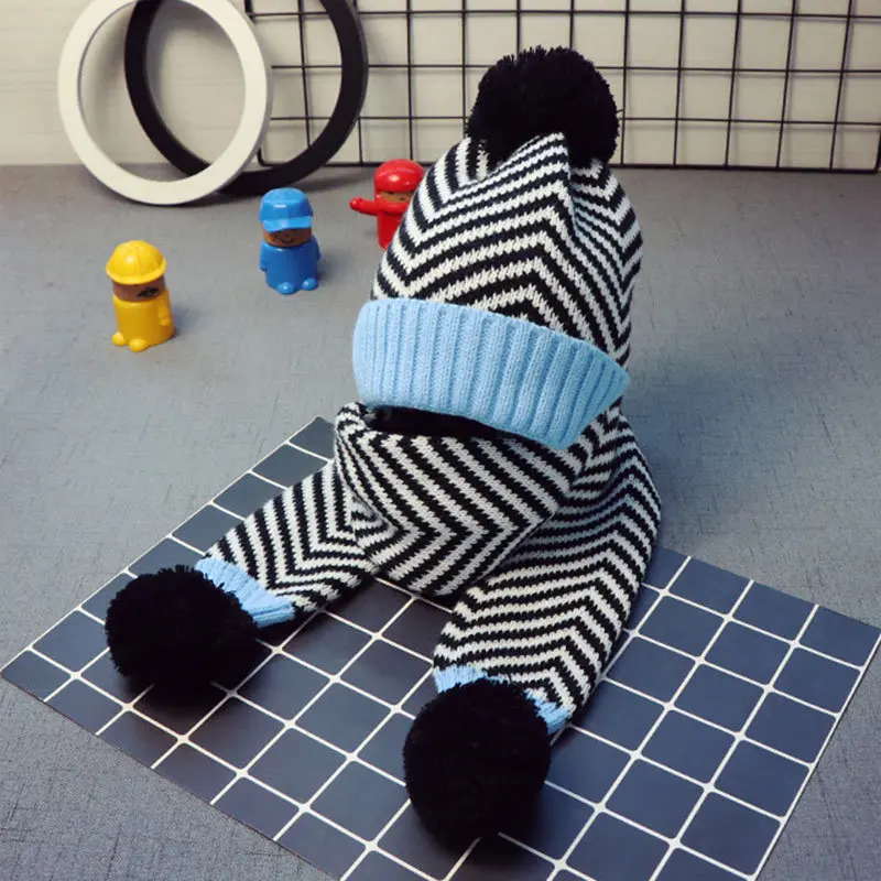 July baby Новый мягкий и удобный теплый костюм с шапкой для маленьких детей шерстяная