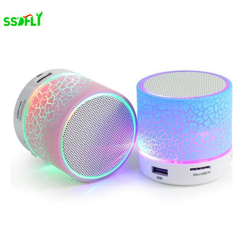 A9 Mini LED Wireless Bluetooth Speaker Crack Shell TF USB Subwoofer Bluetooth Speaker MP3 Stereo Audio Music Player - ANKUX Tech Co., Ltd