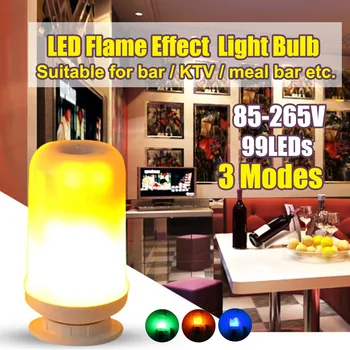 

Hot LED Flame Effect Fires Light Bulb With Gravity Sensor Night Light Creatives Flickering Emulation Decor LED Lighting Lamp