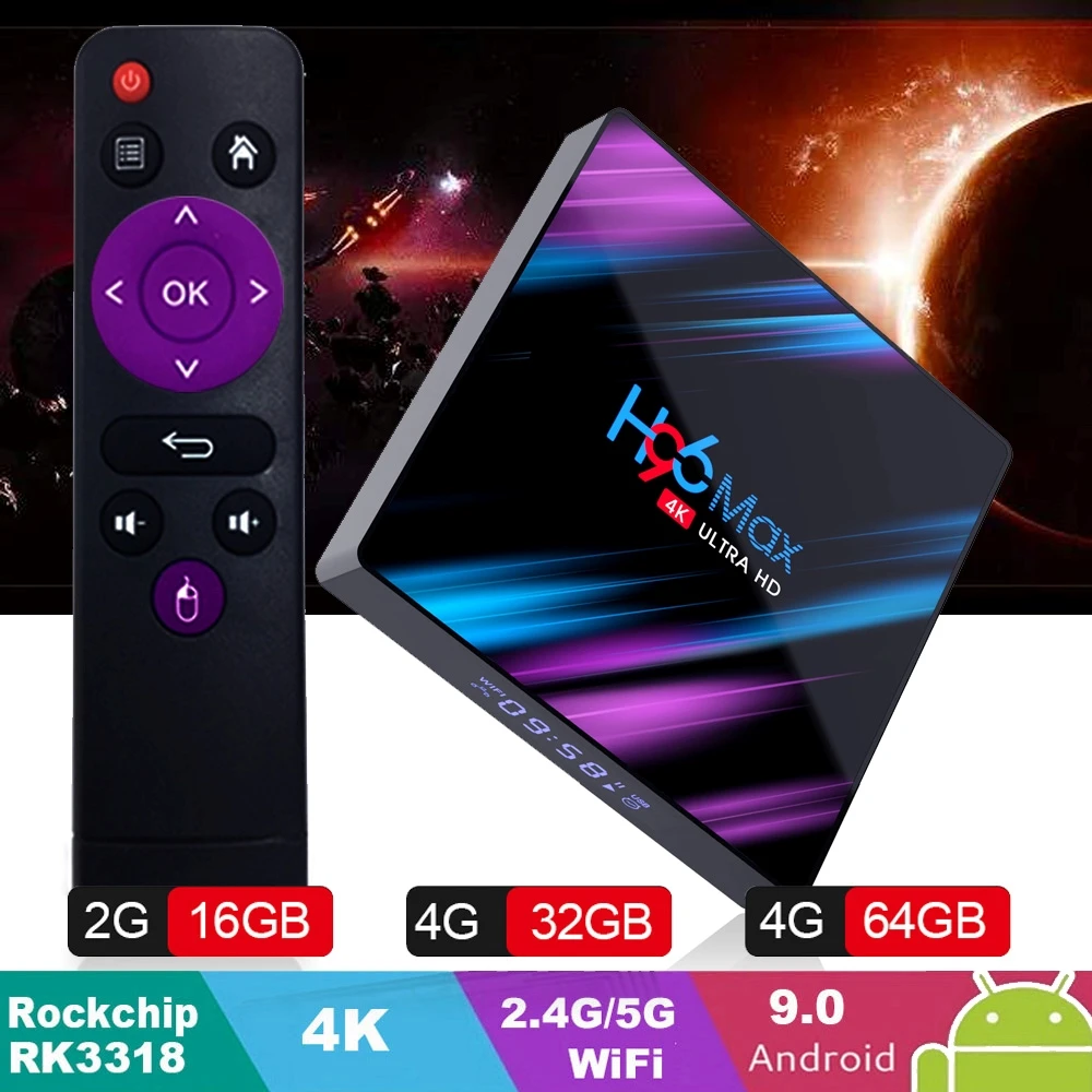 

Youtube tv box H96 max 3318 Android 9.0 H.265 Bluetooth 4.0 WiFi 2.4G/5G keyboard i8 subscription smart TV Android set-top box