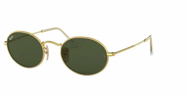 Солнечные гафы овальные RB3547 001/31 DORADO/VERDE Cal.54|Солнцезащитные очки для девочек| |