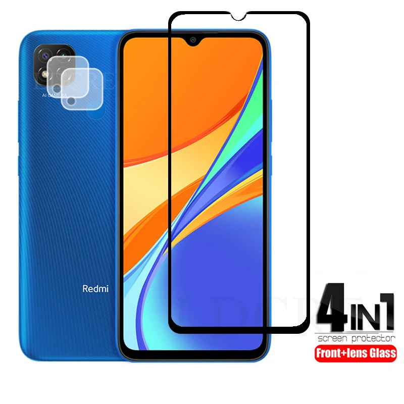 

2Pcs For Xiaomi Redmi 9C Glass Tempered Glass for Xiaomi Redmi 9i 9A Sport Redmi 9 Activ Glass Screen Protector Camera Lens Film