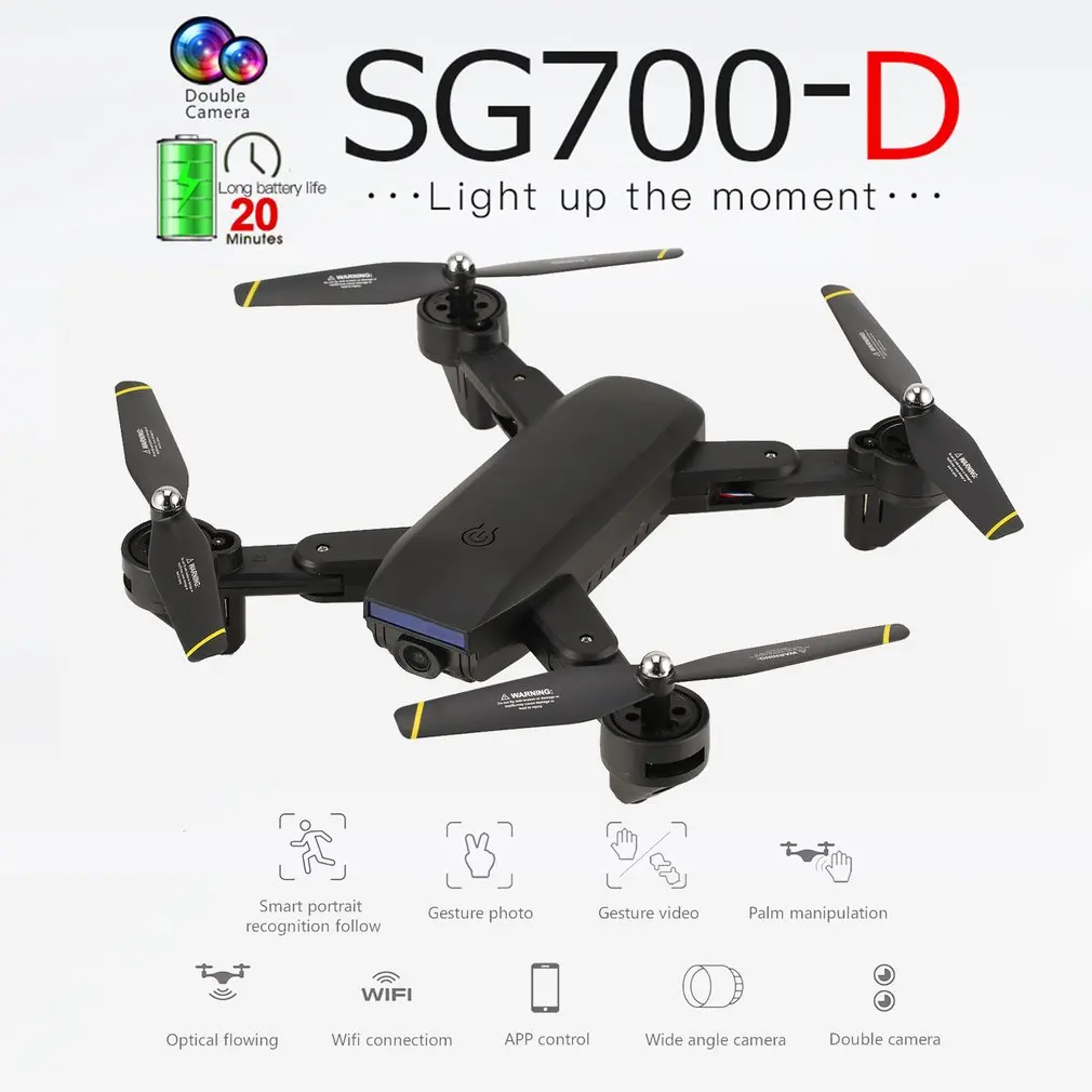 1080P CAM SG700-D складной Дрон с 720 P/1080 p HD Full camera ПРОФЕССИОНАЛЬНЫЙ Смарт следование оптического потока позиционирования модель VS S20 RC Дрон - Цвет: 1080P CAM