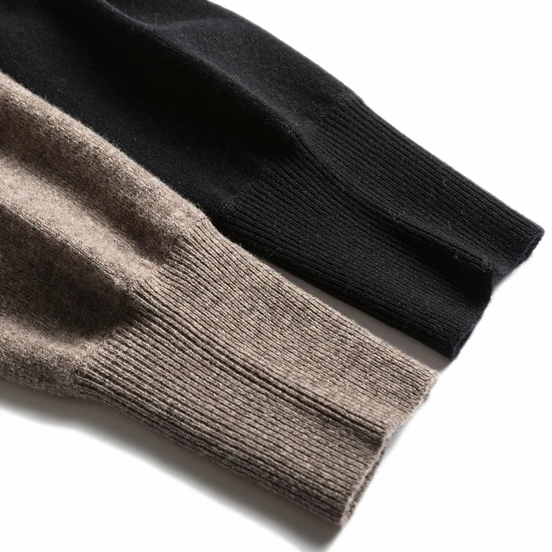 SuyaDream 2021 Winter Midi Dresses 100%Basulan Wool V neck Sashes Pullover Dress 2021 Fall Winter Sweaters for Woman Black
