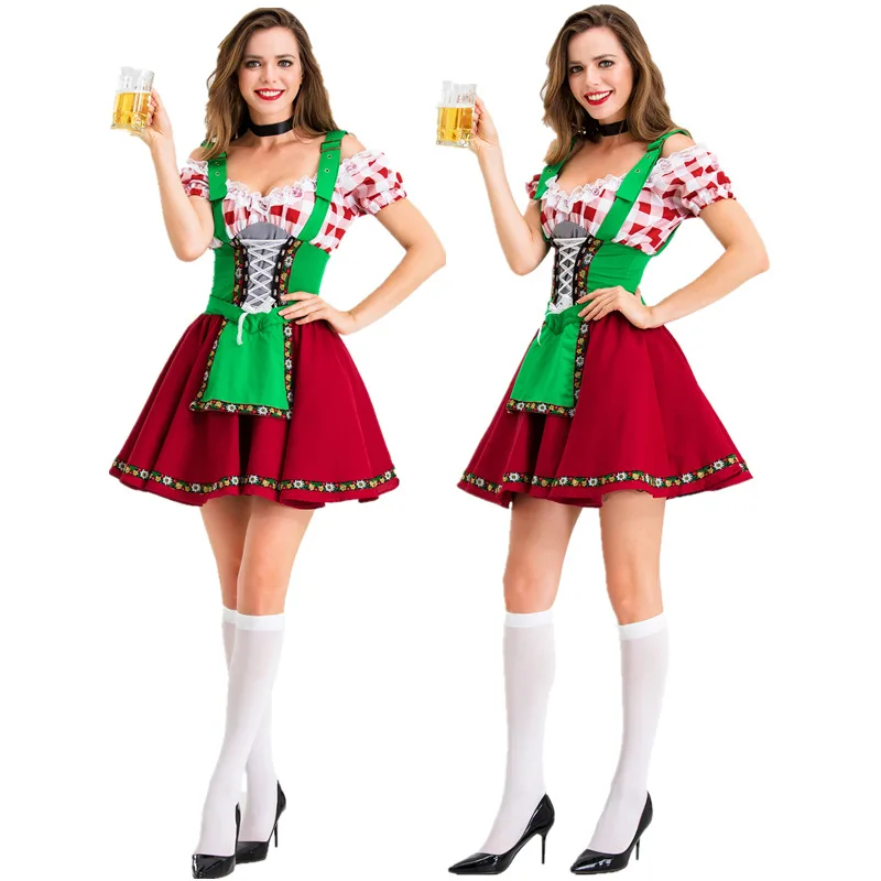

Europe And America New Style Halloween Clothing Germany Beer Festival Clothing Women's Banquet Party Dress Costumes