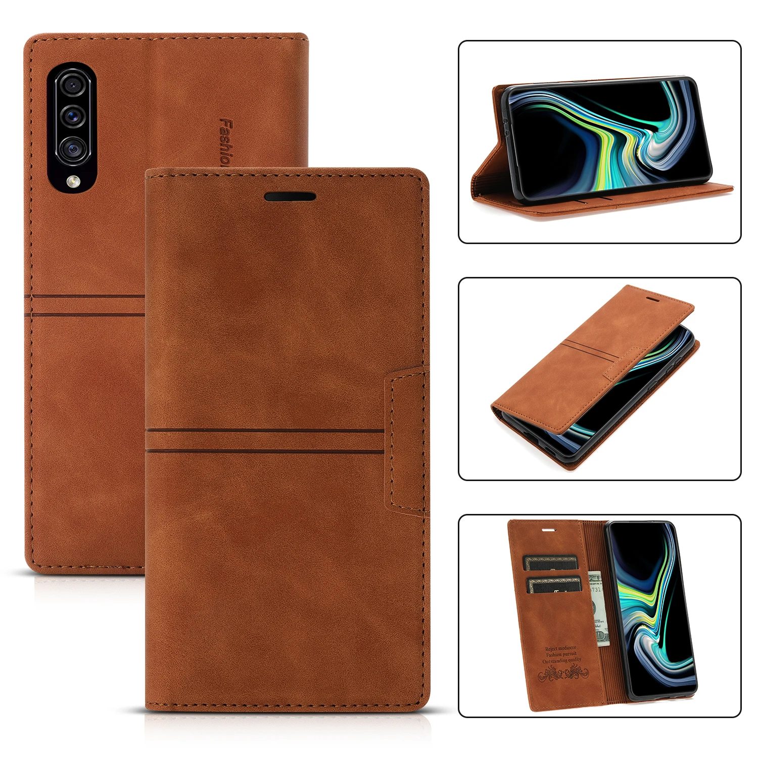 

Flip Leather Wallet Case for Samsung Galaxy A02 A02S A03S A10 A20 A20E A30 A30S A40 A50 A50S A70 M10 Phone Cover