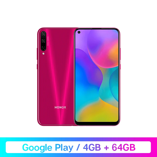 Honor Play 3 Google Play 4 Гб 64 Гб Kirin 710 F восьмиядерный смартфон 48MP AI с тремя камерами 6,3" Android P мобильный телефон Скидка 1200 руб. /. При заказе от 9800 руб. /Промокод: newyear1200/ - Цвет: 4GB 64GB Red