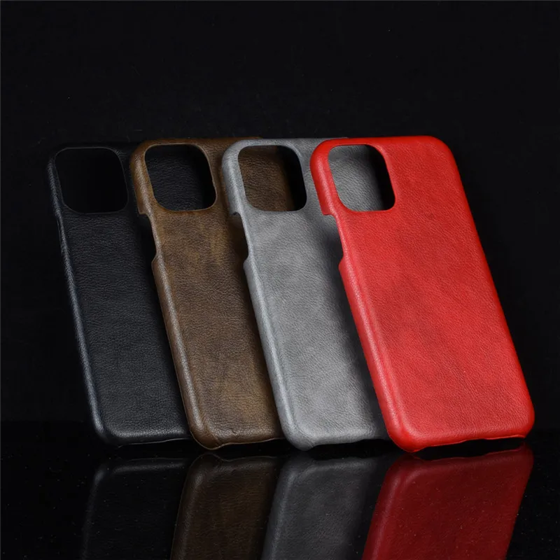 

100pcs For iPhone XI 11 Pro Max 2019 ShockProof PU Leather Hard Back Cover Case For iPhone 11 XI Xs Max 6 6S 7 8 Plus Phone Case