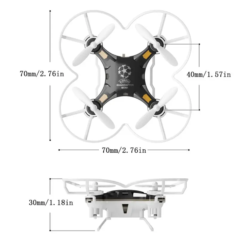 FQ777 124 карманного дрона с дистанционным управлением 4CH 6Axis Gyro пульт дистанционного управления мини-квадрокоптера