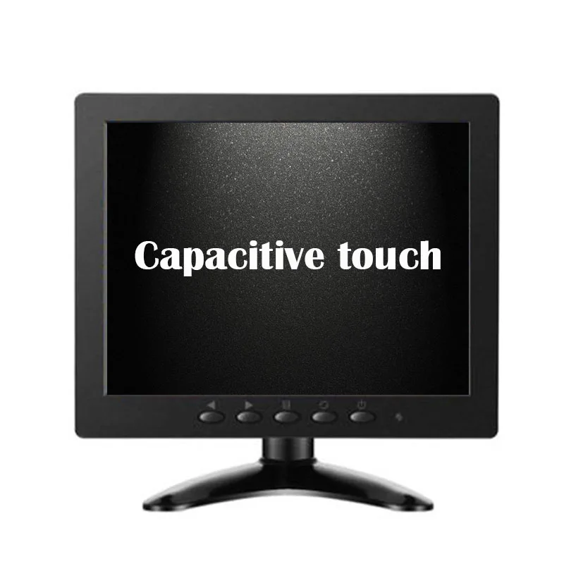 ZHIXIANDA 8 дюймов ips резистивный сенсорный емкостный монитор с HDMI VGA USB входом - Цвет: C1208-C