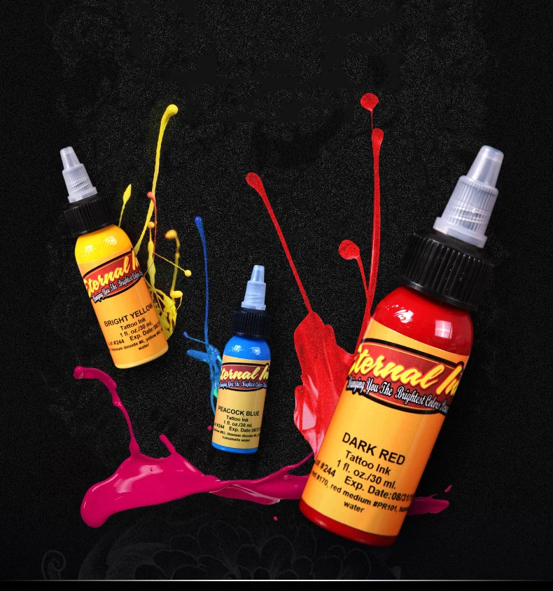 16-colores-30-ml-botella-de-tinta-para-tatuaje-negro-permanente-pintura-de-arte-corporal-micro