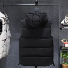 Зимний хлопковый жилет мужской осенний и зимний мужской жилет среднего возраста корейский стиль тренд теплый толстый большой размер мужской жилет