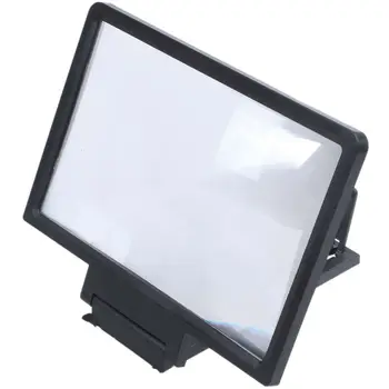 

3D Mobile Phone Screen Magnifier HD Video Amplifier for Smart Phones Black