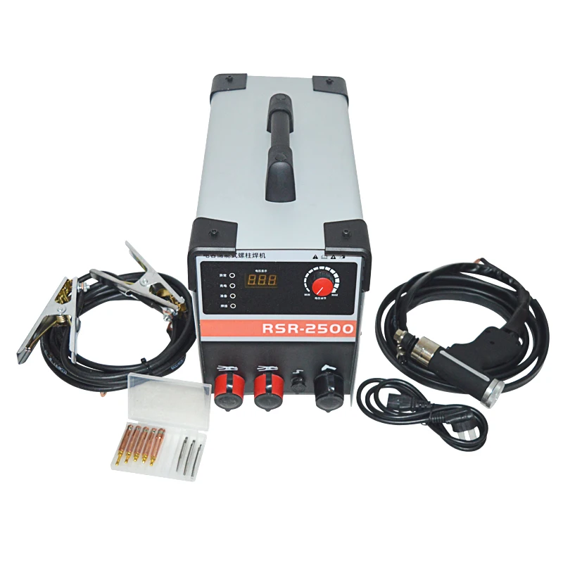 RSR-2500 Capacitor Energy Storage Stud Welder Machine Energy Storage Stud Welded Bolt Plate Insulated Nail Screw Welder 220V 4