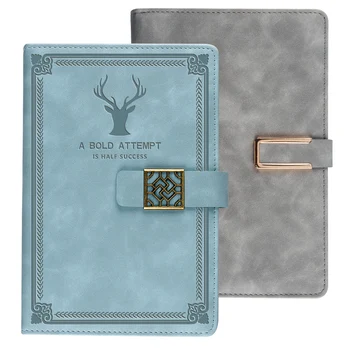 

Leather Cover Notebook Journal Diary A5 Binder Magnetic Buckle Note Book Agenda School Notebook Notepad Libretas Cahier