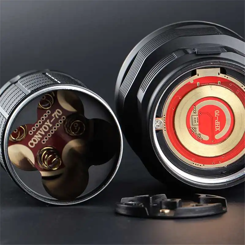  Convoy 4X18A XHP70.2 4300LM 40W Powerful LED Flashlight Type-C Rechargeable 18650 Battery Flashligh - 4000410471023