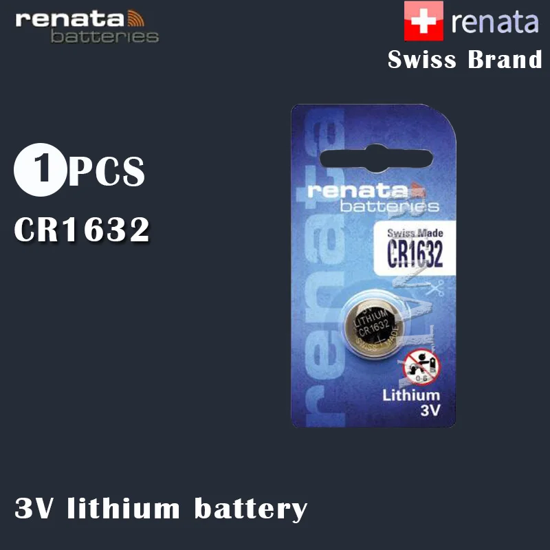 1 шт. renata CR1632 1632 3 в стандартная литиевая батарея для пульта дистанционного