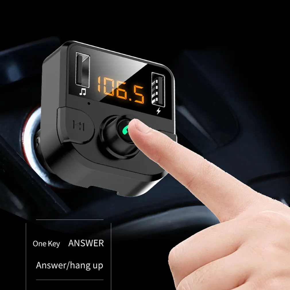 Автомобильный MP3-плеер Handsfree беспроводной mp3 музыкальный плеер fm-передатчик lcd USB зарядное устройство автомобильные аксессуары