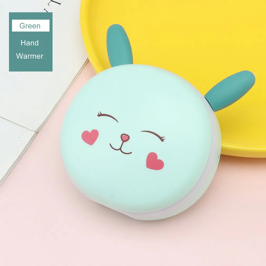 USB Warm Heater Hand Warmer Portable Mobile Power Supply Macarons Double Heating Mini Portable Hand Warmer Quick Warm