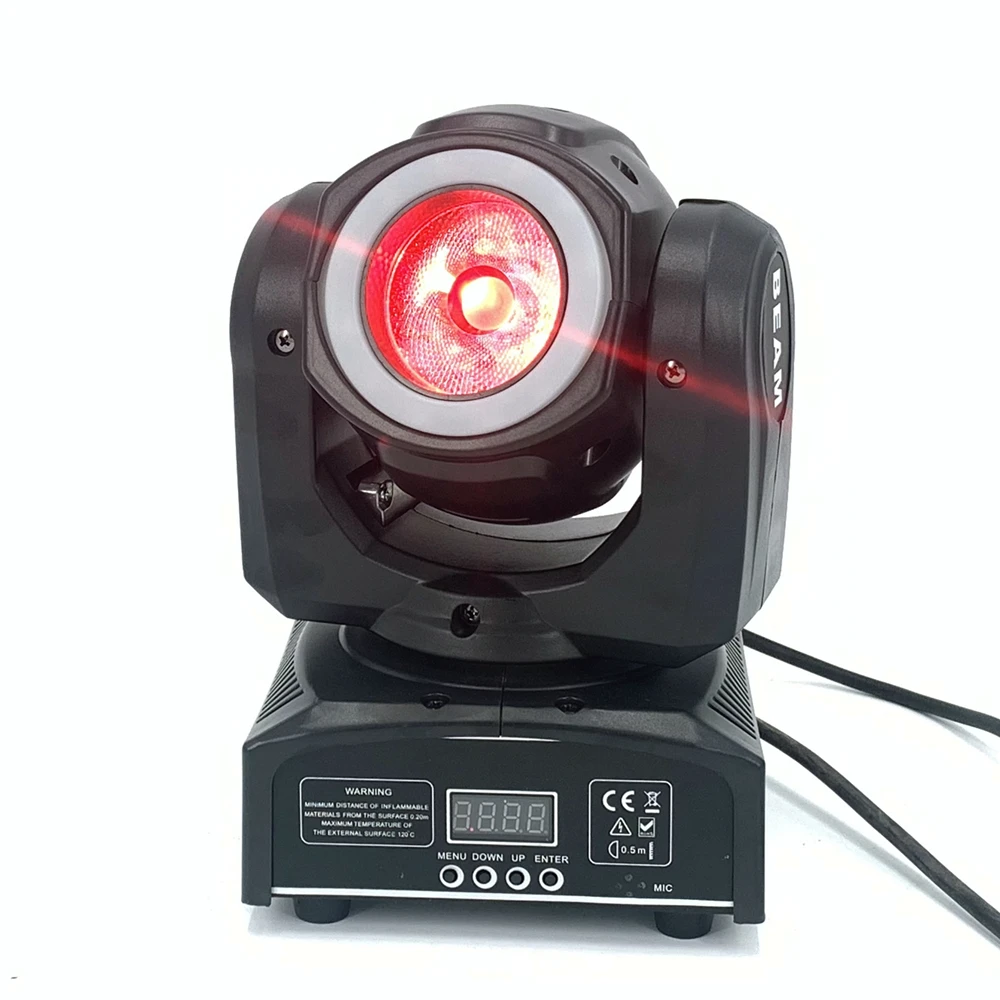 DJ светильник ing mini moving head светодиодный 60 Вт Луч сценический светодиодный светильник с 12 Светодиодный SMD5050 RGB супер яркий светодиодный стробоскоп Точечный светильник фирмы "DMX" контроль