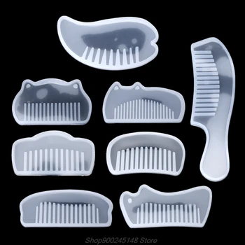 

3D Transparent UV Resin Silicone Comb Mold Epoxy Resin Molds For DIY Jewelry Making Tools resin Chrismas Gifts Jy14 20 Dropship