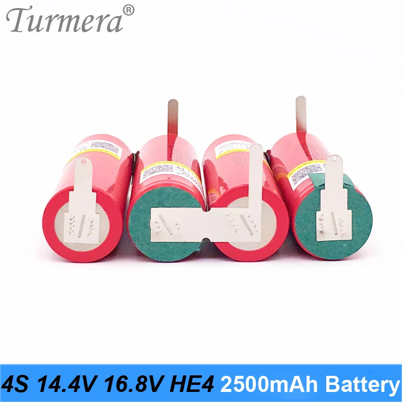 4S 16,8 V 14,4 V литиевая батарея 18650 HE2 2500mah 20A 35A разрядный ток для отвертки батареи и Шурика(настройка