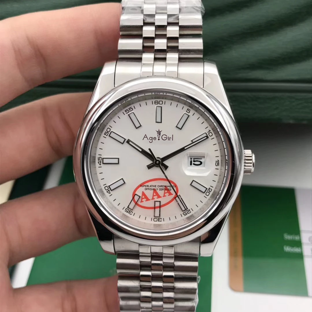 Роскошные брендовые новые мужские часы Datejust из нержавеющей стали автоматические механические сапфировое стекло черные Синие Серые ЧАСЫ 41 мм AAA