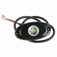 12 шт. 9 Вт белый светодиодный светильник в стиле рок, совместимый с джипом, внедорожником, грузовиком, лодкой, дном WWO66