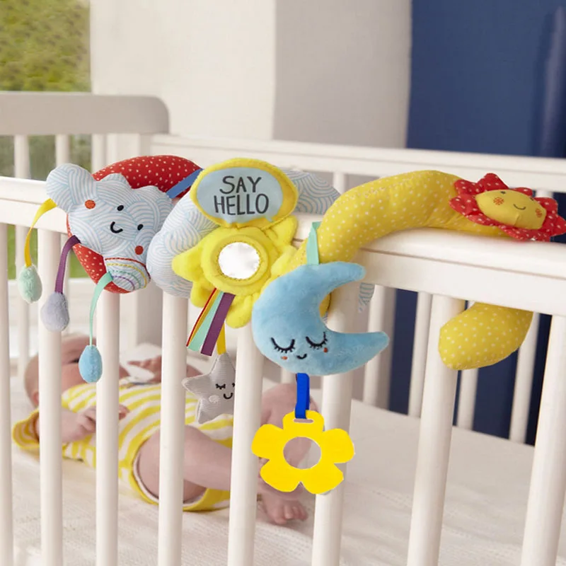 Новейший стиль милые животные игрушки для новорожденных Плюшевые игрушки звуковое развитие прорезыватель погремушка игрушки