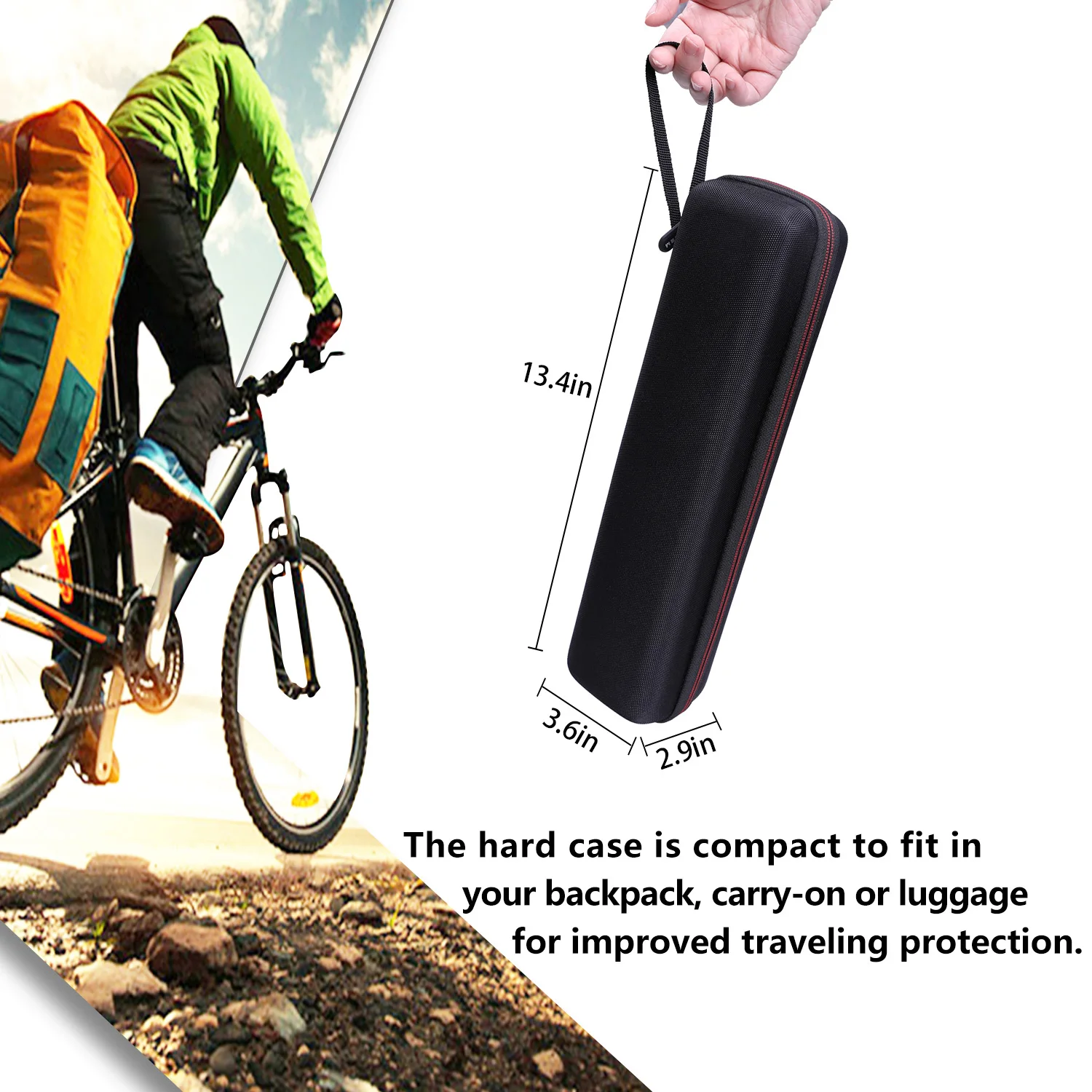 LTGEM Waterproof EVA Hard Case for Brother DS-940DN Compact Mobile Document Scanner 3