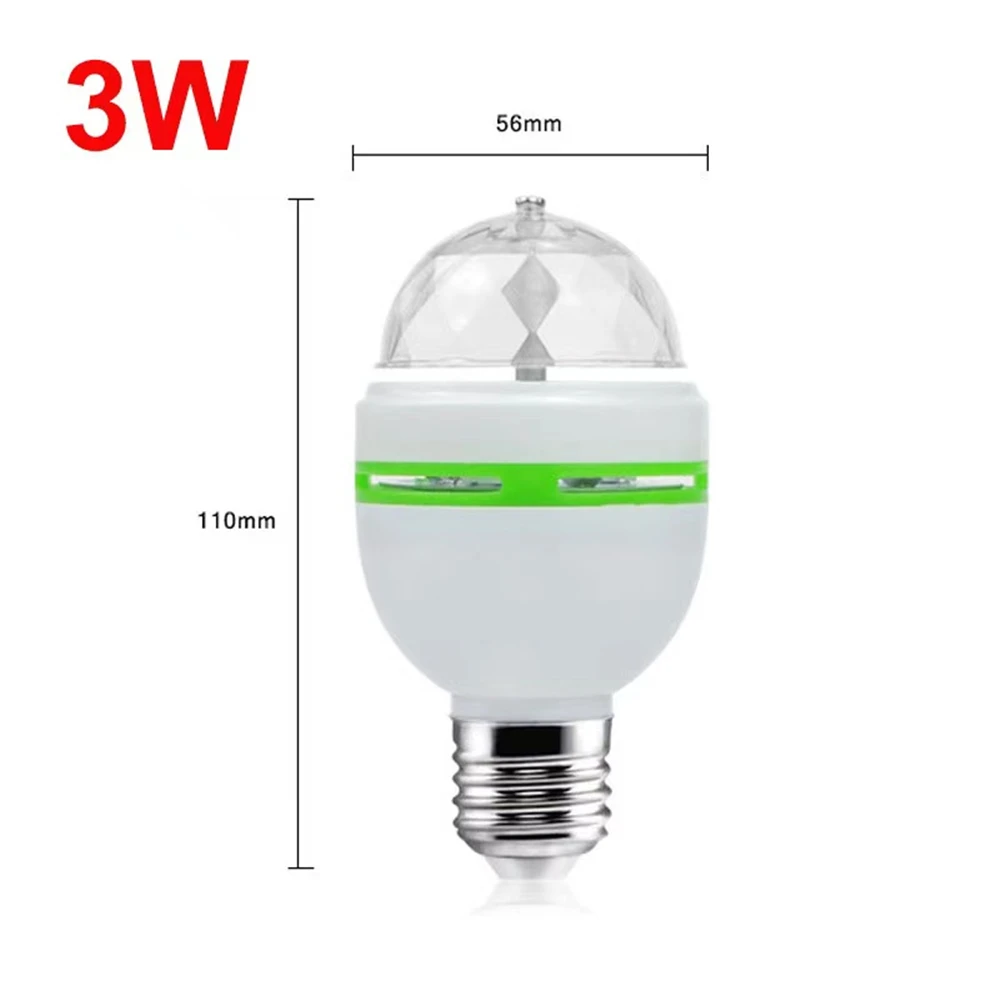 Portable multi LED bulb Mini Laser Projector DJ Disco Stage Light Xmas Party Lighting Show with E27 to EU Plug Adapter