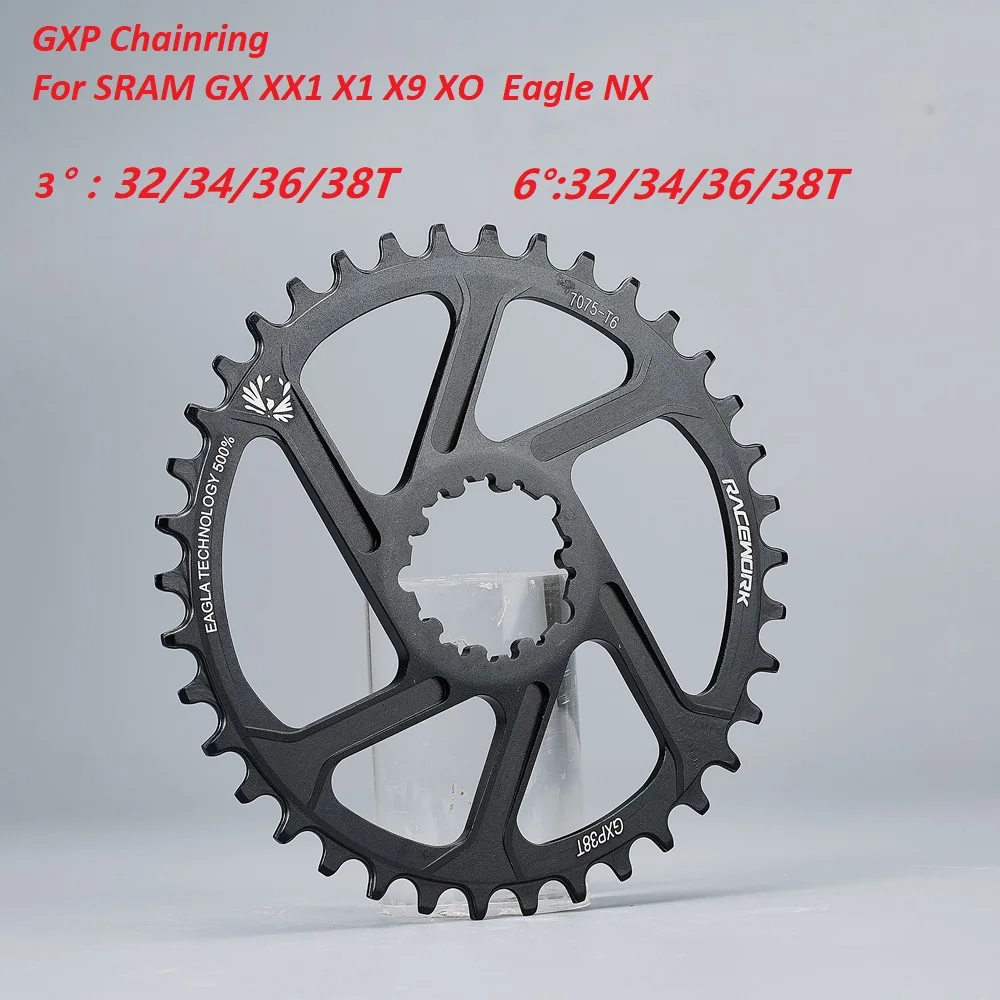 CNC Mountain Bike Crankset Round Chainring 32/34T for SRAM GXP XX1/XO/X9 GX X1