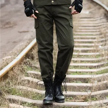 

ZACOO Unisex Overalls Trousers Tactical Training Trousers Loose Wear-resistant Pants