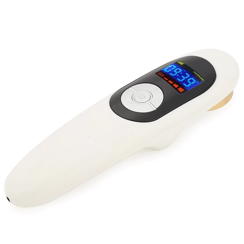 Портативный ручной НИЛТ лазерная терапия устройство для спины и колен, плеч и суставов и боли в мышцах - Цвет: Белый